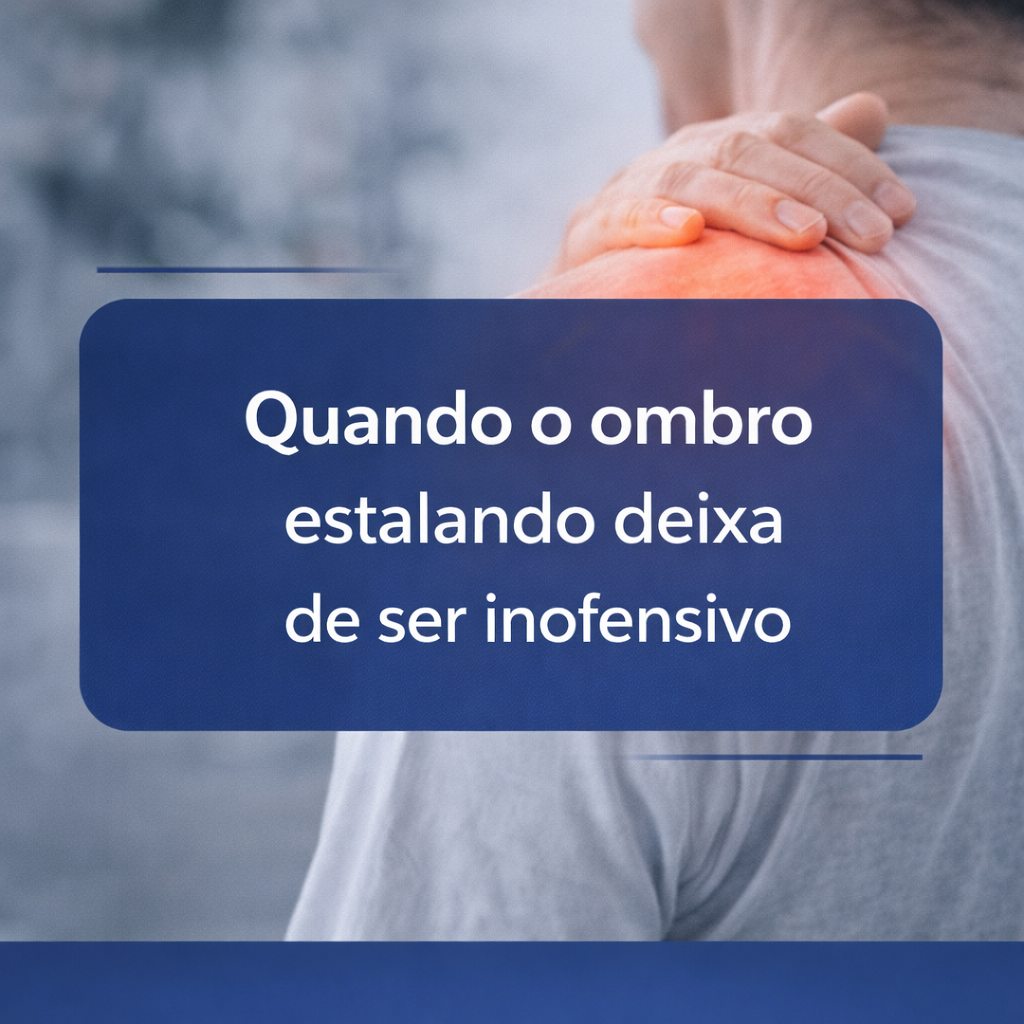 Quando o ombro estalando deixa de ser inofensivo
