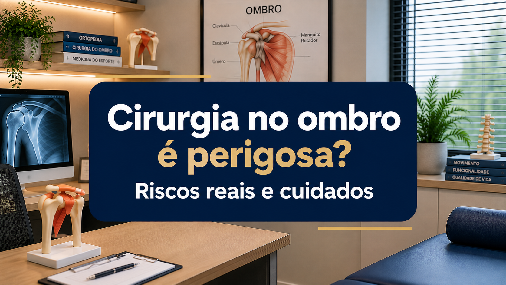 Cirurgia no ombro é perigosa? Riscos reais e cuidados