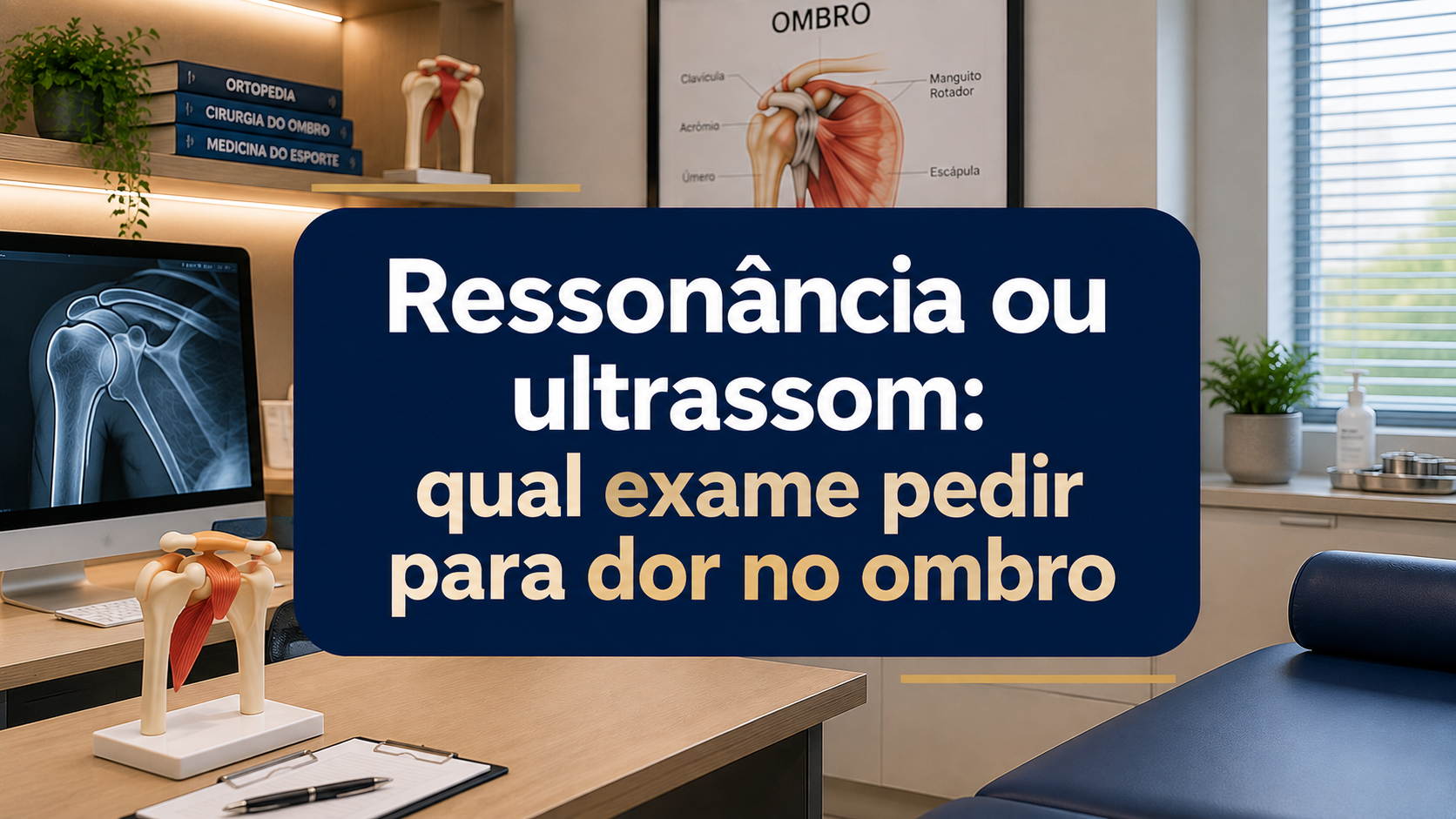 Ressonância ou ultrassom: qual exame pedir para dor no ombro